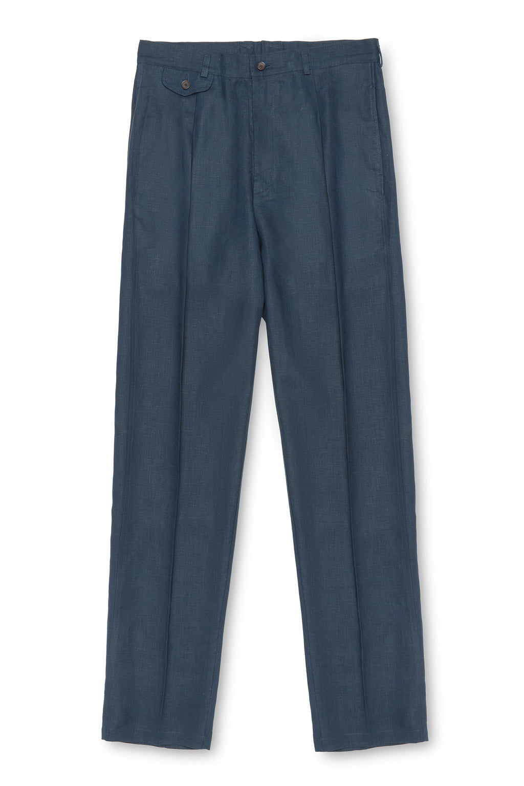 Saracen Chino Lniane Granatowe