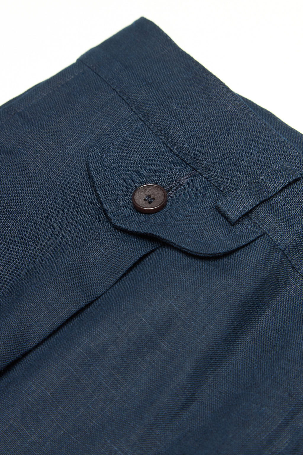 Saracen Chino Lniane Granatowe